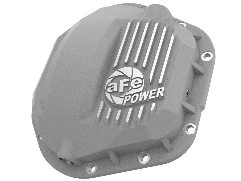 afe Front Differential Cover (Raw; Street Series); Ford Diesel Trucks 94.5-14 V8-7.3/6.0/6.4/6.7L - Torque Motorsport