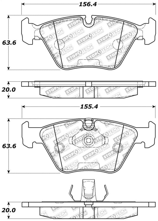 StopTech Performance 04-09 BMW X3 (E38) / 06-09 Z4 3.0Si (E86) / 00-07 330 Series Front Brake Pads - Torque Motorsport