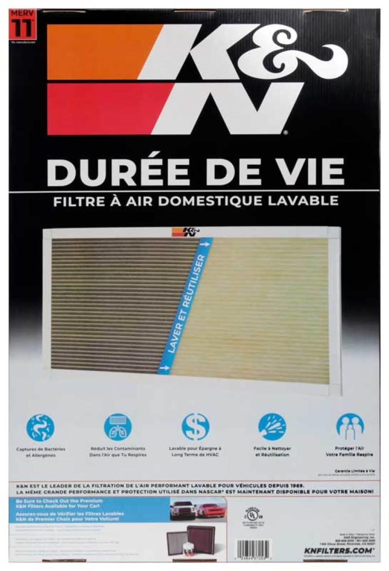 K&N HVAC Filter - 20 x 30 x 1 - Torque Motorsport