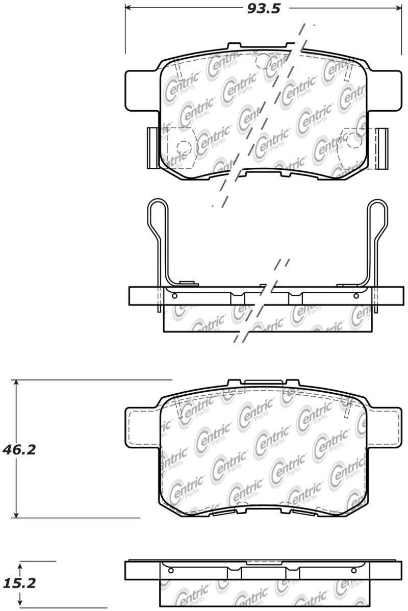 StopTech Sport Performance 11-17 Honda Accord Rear Brake Pads - Torque Motorsport