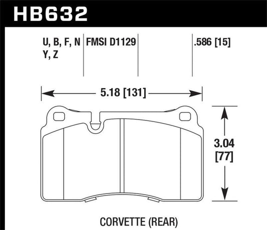 Hawk 2007-2015 Volkswagen Tourareg Base/V6/V6-Sport/TDI HPS 5.0 Performance Rear Brake Pads - Torque Motorsport