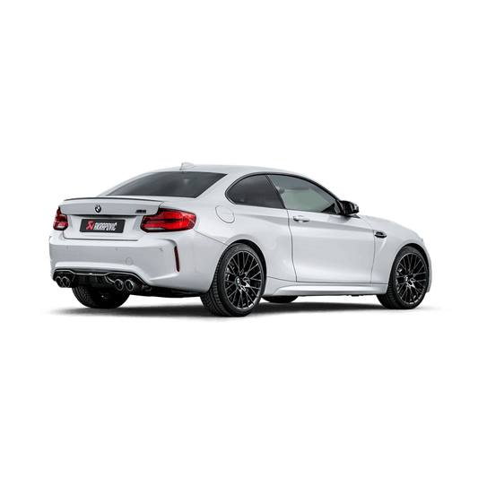 Akrapovic 2018+ BMW M2 Competition/M2 CS (F87N) Slip-On Line (Titanium) w/Carbon Fiber Tips - Torque Motorsport