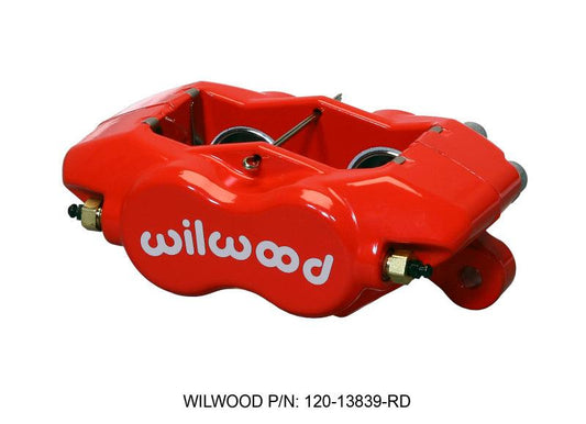 Wilwood Caliper-Forged DynaliteI-Red 1.38in Pistons .81in Disc - Torque Motorsport