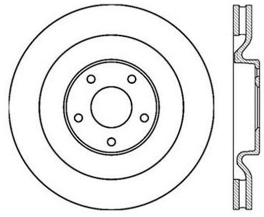 StopTech Power Slot 06-10 Corvette (Z06) / 10 Corvette Grand Sport Front Left Slotted CRYO Rotor - Torque Motorsport