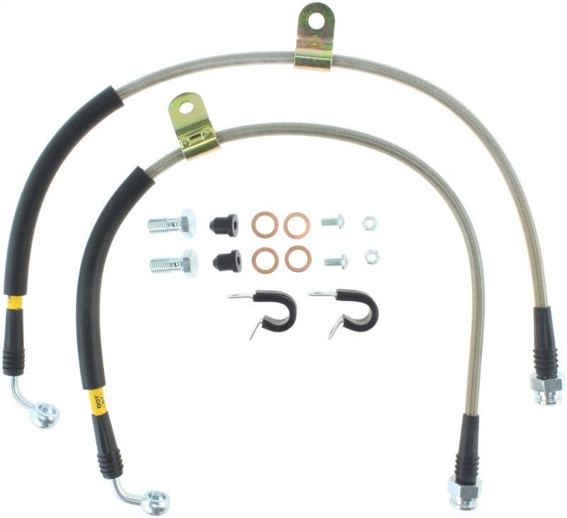 StopTech 97-05 Ford F-150 Stainless Steel Front Brake Lines - Torque Motorsport