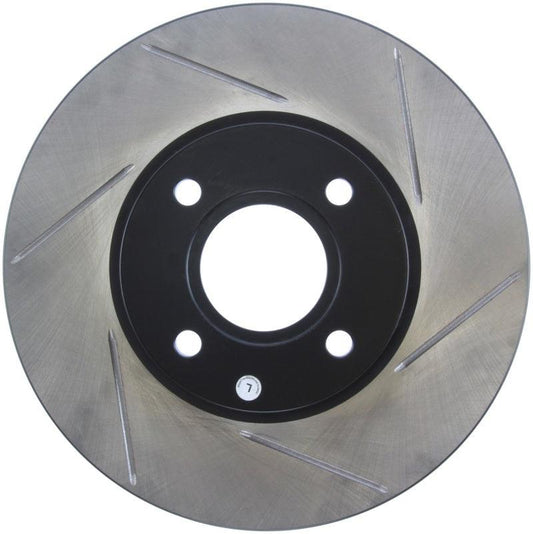 StopTech 2014 Ford Fiesta Left Front Disc Slotted Brake Rotor - Torque Motorsport