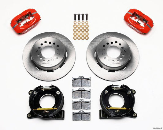 Wilwood Forged Dynalite P/S Park Brake Kit Red Chevy C-10 2.42 Offset 5-lug - Torque Motorsport