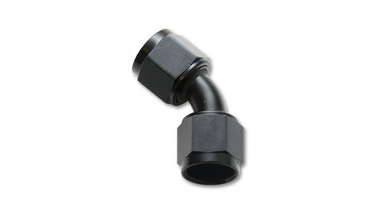 Vibrant -6AN X -6AN Female Flare Swivel 45 Deg Fitting ( AN To AN ) -Anodized Black Only - Torque Motorsport