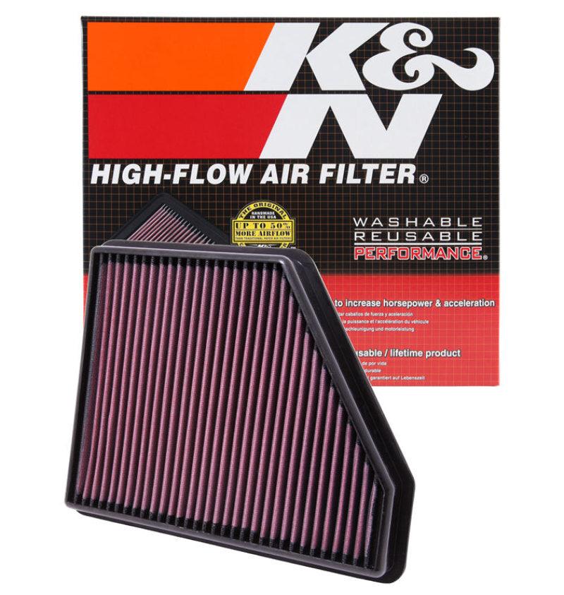 K&N 10 Chevy Camaro 3.6/6.2L Drop In Air Filter - Torque Motorsport