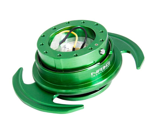 NRG Quick Release Kit Gen 3.0 - Green Body / Green Ring w/Handles - Torque Motorsport