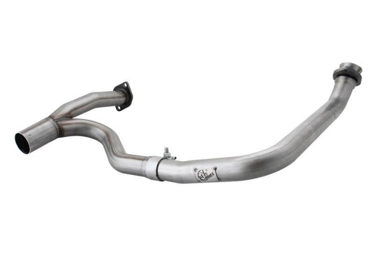 aFe Power Twisted Steel Y-Pipe Stainless Steel 2.5in 12-14 Jeep Wrangler V6 3.6L - Torque Motorsport