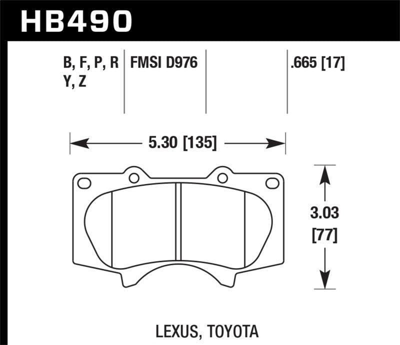 Hawk 10 Lexus GX460 / 03-09 Lexus GX470 / 04-10 4Runner 4.0L/4.7L / 07-10 FJ Cruiser 4.0L / 03-07 Se - Torque Motorsport