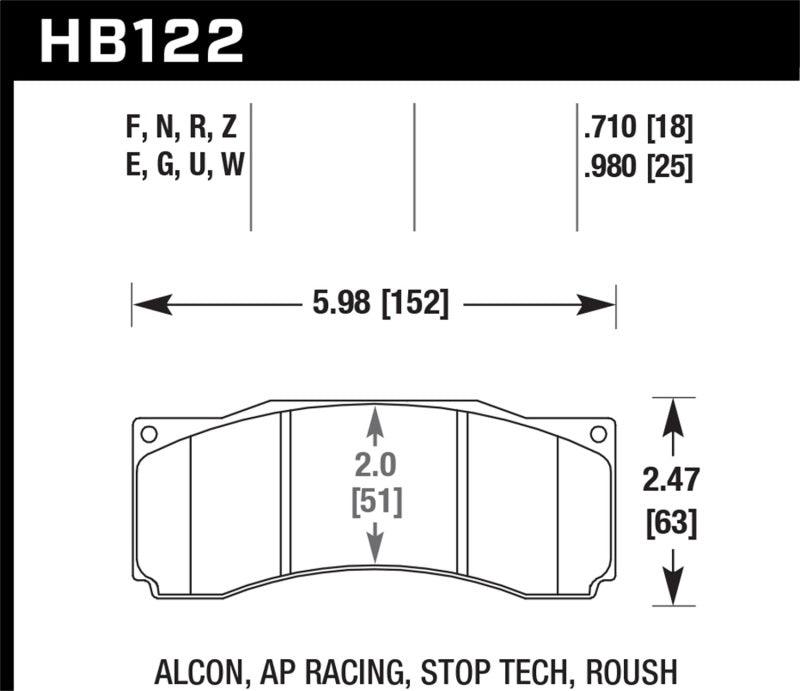 Hawk 2007 Ford Mustang Saleen S281 Extreme HPS 5.0 Front Brake Pads - Torque Motorsport