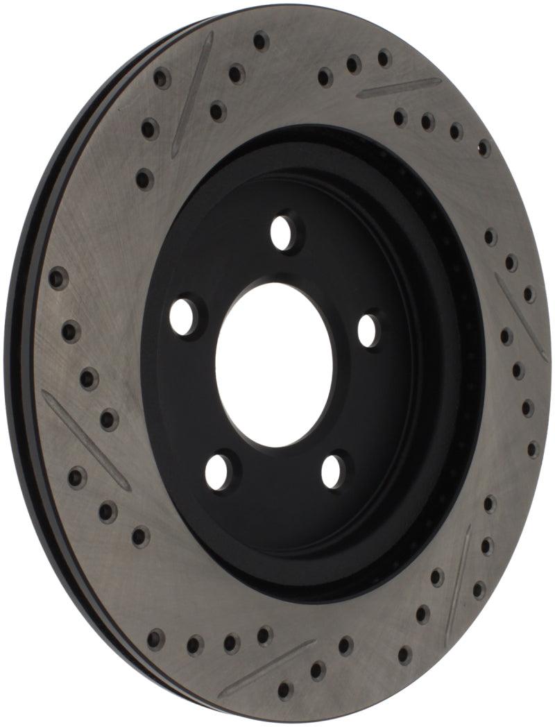 StopTech 05-10 Ford Mustang Slotted & Drilled Right Rear Rotor - Torque Motorsport