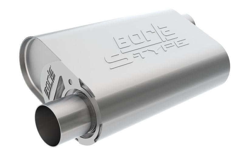 Borla CrateMuffler SBC Hot 350/383 3 inch Offset/Center 14in x 4.35in x 9in Oval Muffler - Torque Motorsport