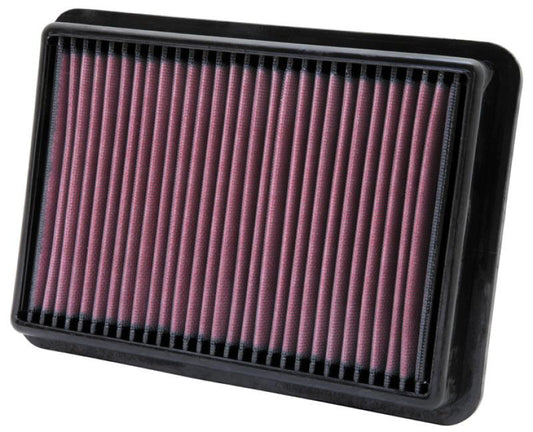 K&N 05-11 Nissan Navara 2.5L L4 10.5in OS Length/7.438in OS Width/1.438in H Replacement Air Filter - Torque Motorsport