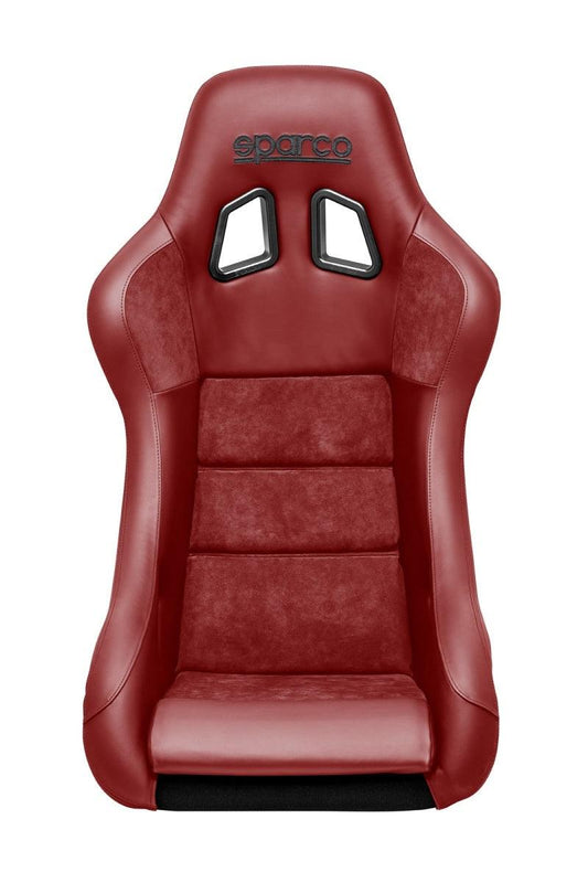 Sparco Seat QRT Performance Leather/Alcantara Red (Must Use Side Mount 600QRT) - Torque Motorsport