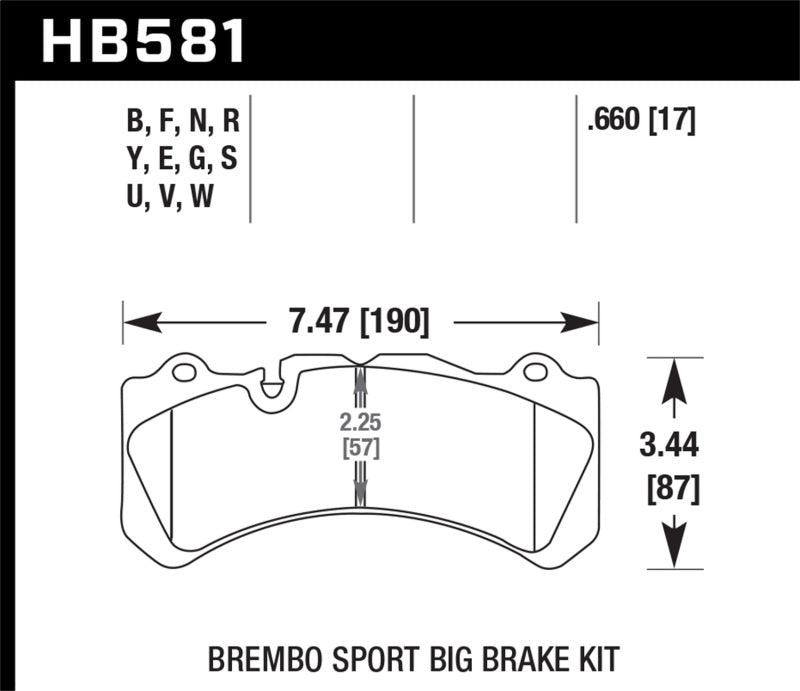 Hawk Brembo Caliper Family J/N HPS 5.0 Brake Pads - Torque Motorsport