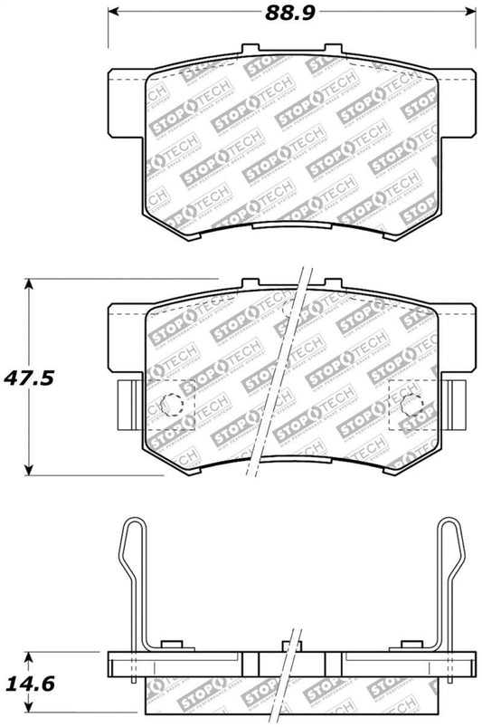 StopTech Street Select Brake Pads - Front/Rear - Torque Motorsport