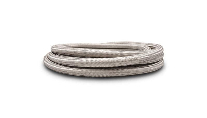 Vibrant Stainless Steel Braided Flex Hose w/PTFE Liner AN -3 (10ft Roll) - Torque Motorsport