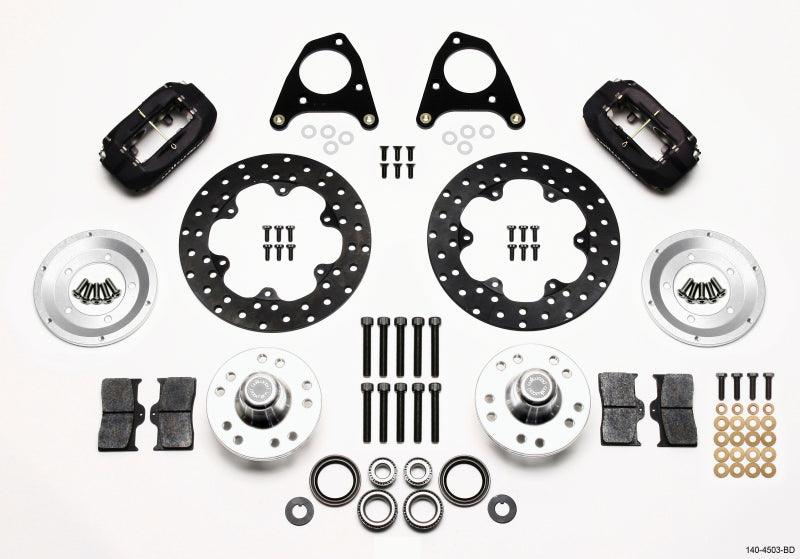 Wilwood Forged Dynalite Front Drag Kit Drilled Rotor 87-93 Mustang 84-86 SVO 5 Lug - Torque Motorsport