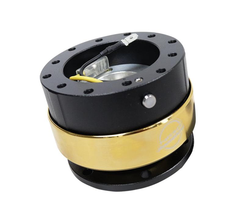 NRG Quick Release Gen 2.0 - Black Body / Chrome Gold Ring - Torque Motorsport