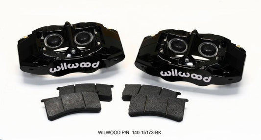 Wilwood SLC56 Front Caliper Kit Black Corvette All C5 / Base C6 1997-2013 - Torque Motorsport