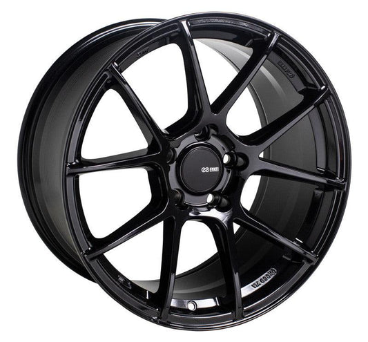 Enkei TS-V 18x9.5 5x114.3 38mm Offset 72.6mm Bore Gloss Black Wheel - Torque Motorsport