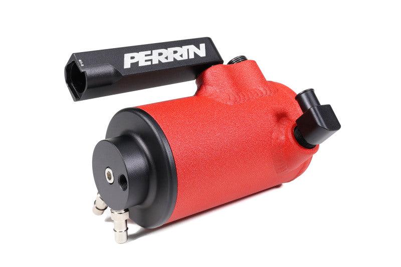 Perrin 22-23 Subaru WRX Air Oil Separator - Red - Torque Motorsport