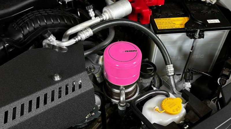 Perrin 2015+ Subaru WRX/STI Oil Filter Cover - Hyper Pink - Torque Motorsport