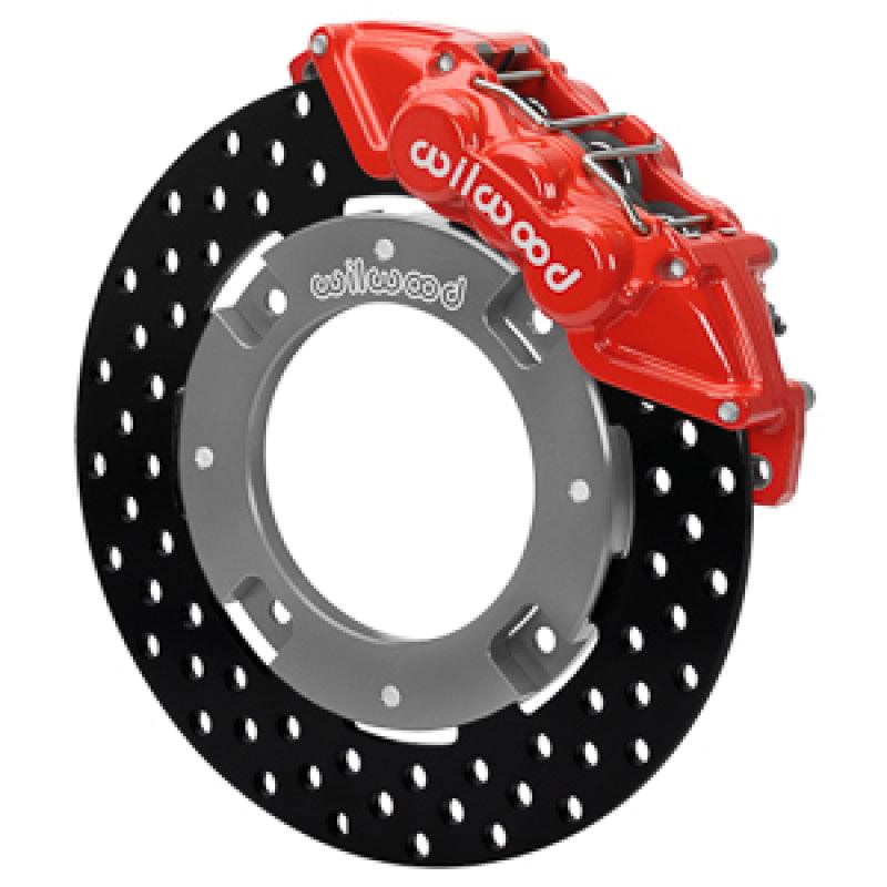 Wilwood 17-21 Can-Am X3RS Red 6-Piston Front Kit 11.25in - Drilled Rotors - Torque Motorsport