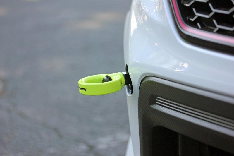 Perrin 18-21 WRX/STI / 13-20 BRZ / 17-20 Toyota 86 Front Tow Hook Kit - Neon Yellow - Torque Motorsport