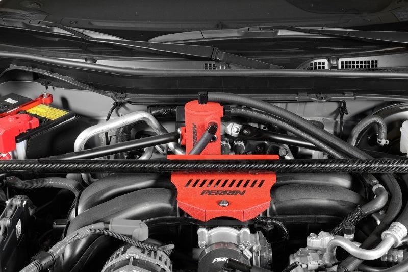 Perrin 22-23 Toyota GR86 / 13-16 Scion FR-S / 13-23 Subaru BRZ Air Oil Separator - Red - Torque Motorsport