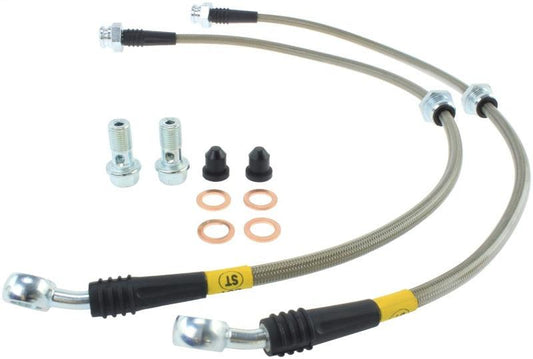 StopTech 89-1/98 Nissan 240SX Stainless Steel Front Brake Lines - Torque Motorsport