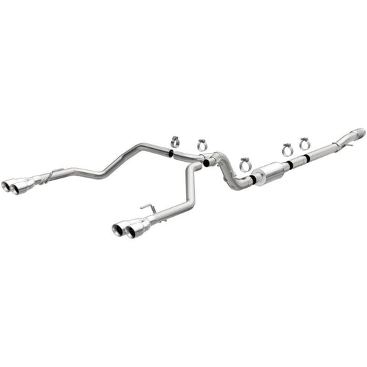 MagnaFlow 2019 Chevrolet Silverado 1500 Quad Exit Polished Stainless Cat-Back Exhaust - Torque Motorsport