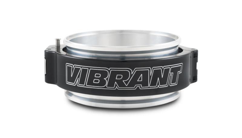 Vibrant 4in O.D. Aluminized HD 2.0 Clamp Assembly - Anodized Black - Torque Motorsport