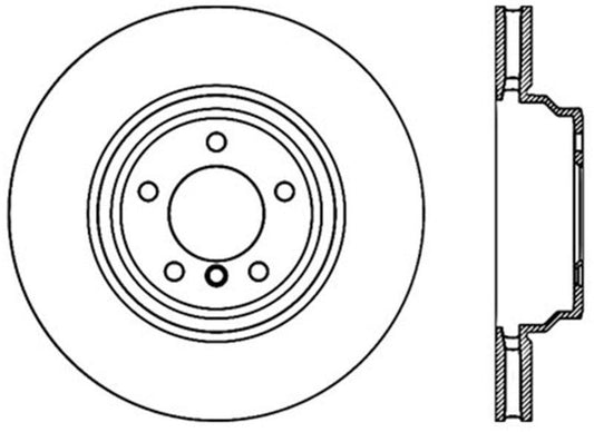 StopTech 07-09 BMW 335 (E90/E92/E93) Slotted & Drilled Left Front Rotor - Torque Motorsport