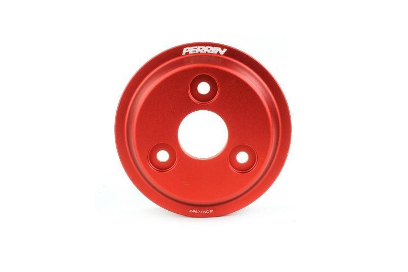 Perrin 15-21 Subaru WRX Lightweight Water Pump Pulley - Red - Torque Motorsport