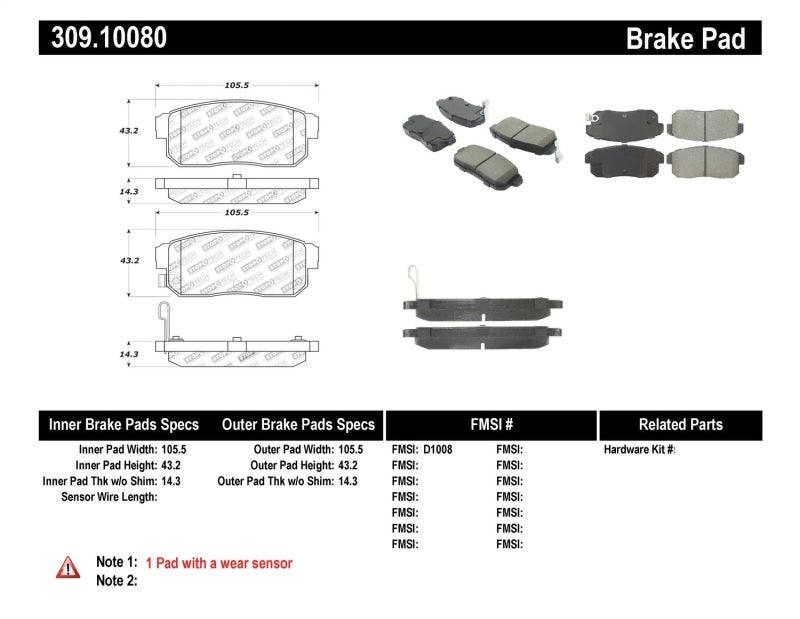 StopTech Performance 04-07 RX-8 Rear Pads - Torque Motorsport