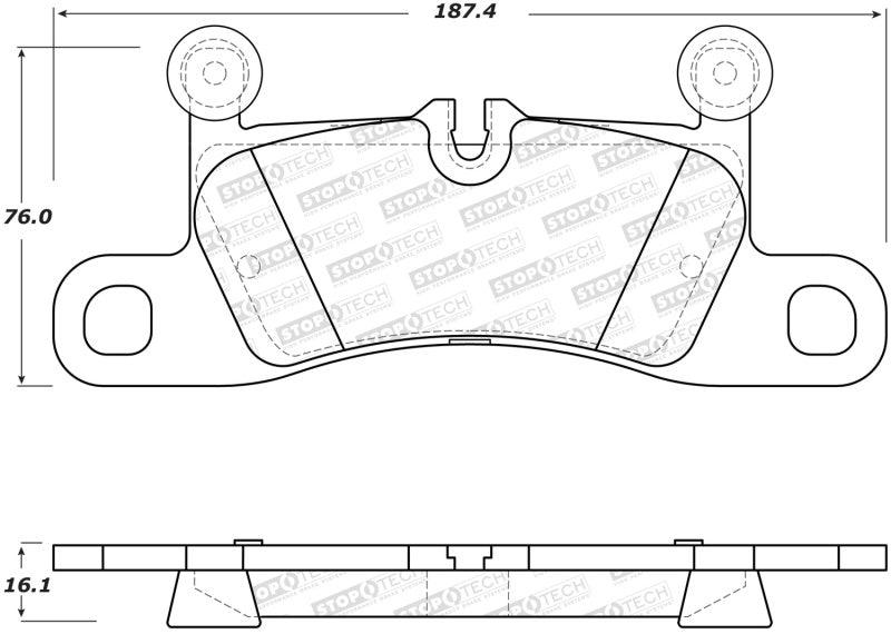 StopTech 11-17 Volkswagen Touareg Street Performance Rear Brake Pads - Torque Motorsport