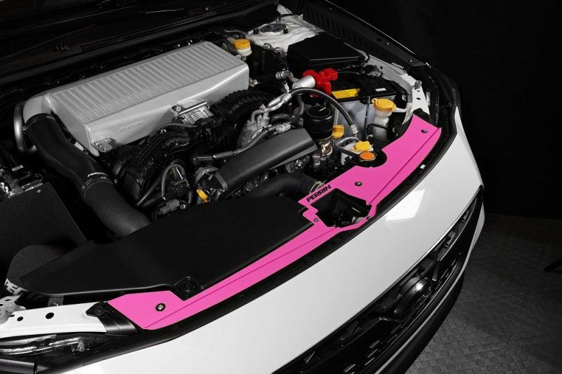 Perrin 22-23 Subaru WRX Radiator Shroud - Hyper Pink - Torque Motorsport