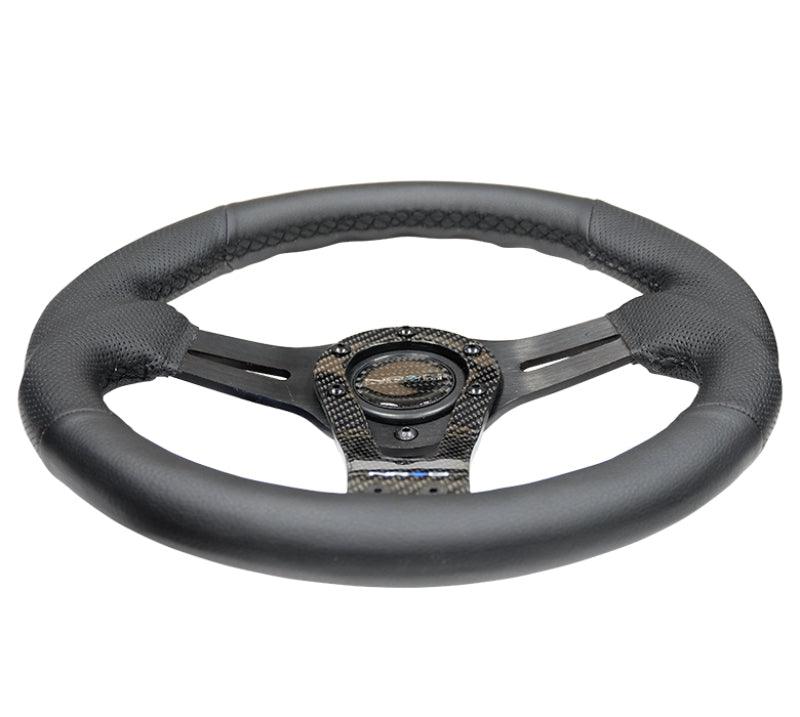 NRG Reinforced Steering Wheel (320mm) w/Carbon Center Spoke - Torque Motorsport