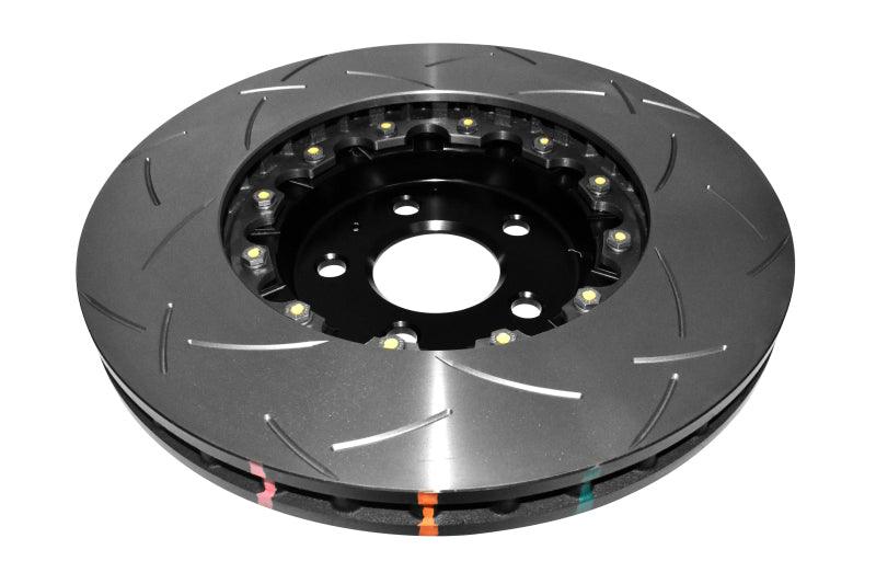 DBA 02-10 WRX / 13+ FR-S / 13+ BRZ Premium Front Slotted 5000 Series 2 Piece Rotor w/ Black Hat - Torque Motorsport