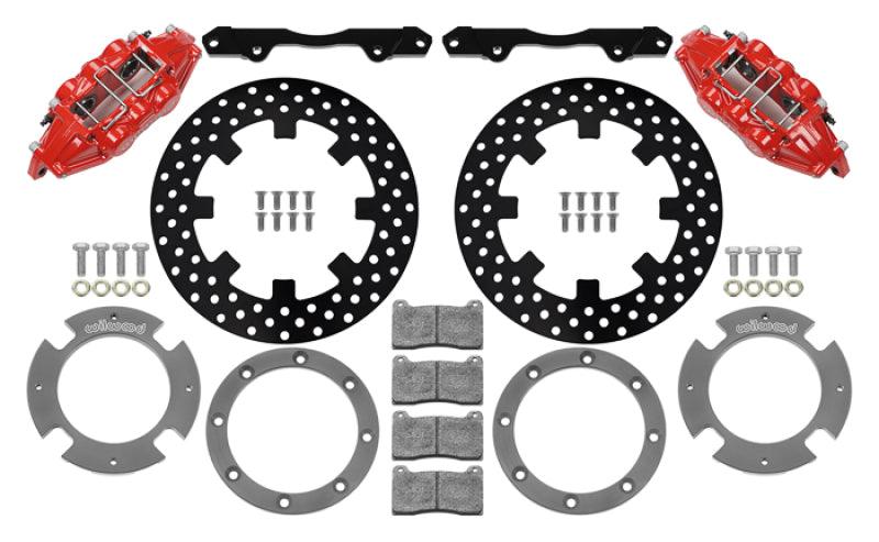 Wilwood 17-21 Can-Am X3RS Red 6-Piston Rear Kit 11.25in - Drilled Rotors - Torque Motorsport