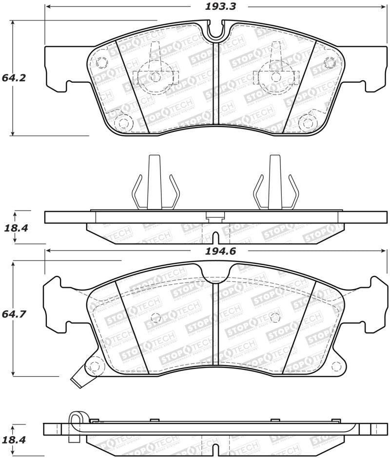 StopTech Street Brake Pads - Front - Torque Motorsport