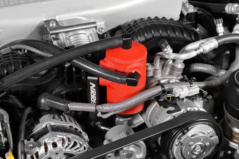 Perrin 22-23 Subaru WRX Air Oil Separator - Red - Torque Motorsport