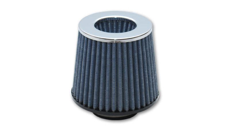 Vibrant Open Funnel Perf Air Filter (5in Cone O.D. x 5in Tall x 4.5in inlet I.D.) Chrome Filter Cap - Torque Motorsport