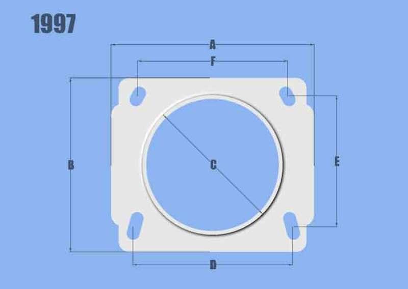 Vibrant MAF Sensor Adapter Plate for Nissan applications use w/ 3in Inlet I.D. filters only - Torque Motorsport