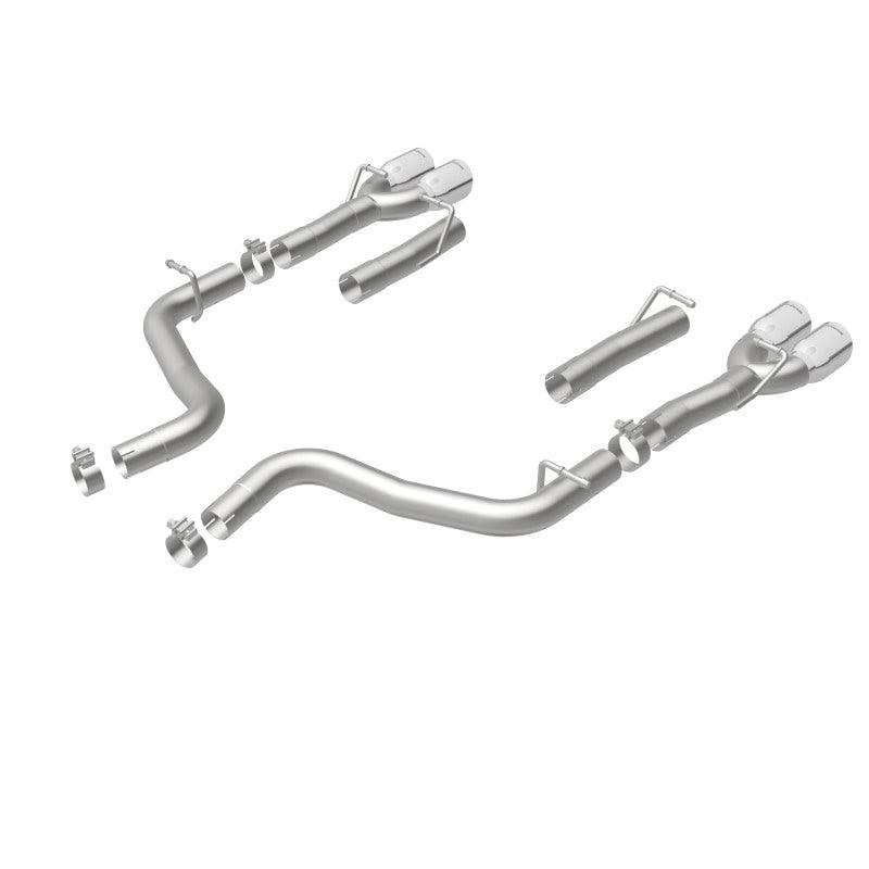 MagnaFlow Axle-Back, SS, 2.5in, Quad Split Rear 3.5in Tip 2015 Dodge Challenger 3.6L V6 - Torque Motorsport