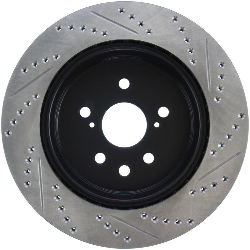 StopTech Slotted & Drilled Sport Brake Rotor Right Rear 13-14 Lexus GS300/350/400/430 - Torque Motorsport